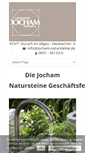 Mobile Screenshot of jocham-natursteine.de
