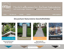 Tablet Screenshot of jocham-natursteine.de